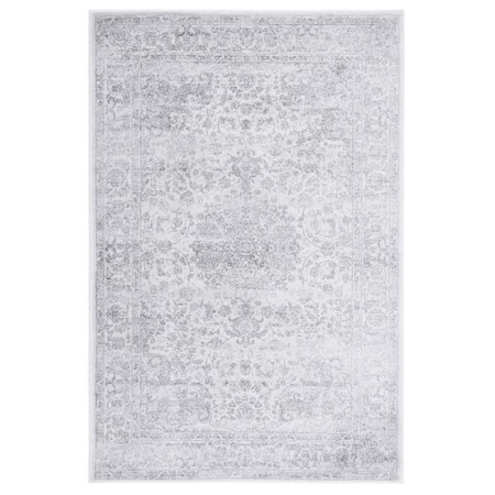 Safavieh 4 x 6 ft. Carnegie Power Loomed Small Rectangle Area RugCream & Dark Grey CNG631K-4